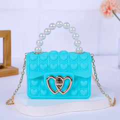 Love Bubble Jelly Bag Mini Female Handbag Coin Purse Mobile Phone Bag