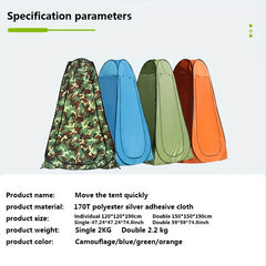 Thickened Outdoor Warm Shower Tent Cloth Changing Tent For Adult