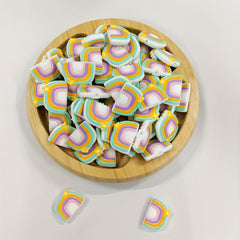 Silicone Rainbow Teether Beads for Healthy Gum Growth