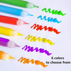 Popcorn Pen Magic Bubble DIY Graffiti Pen 3D Expanding Pen Paintin...
