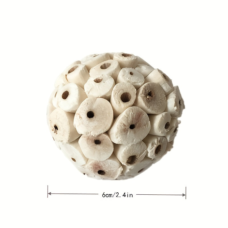 3pc Bird Toys Pet Gnawing Ball for Parrot Rabbit Hamster