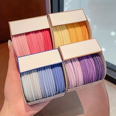 5pcs Colorful Hair Tie Hair Bands Ponytail Holders for Girls
