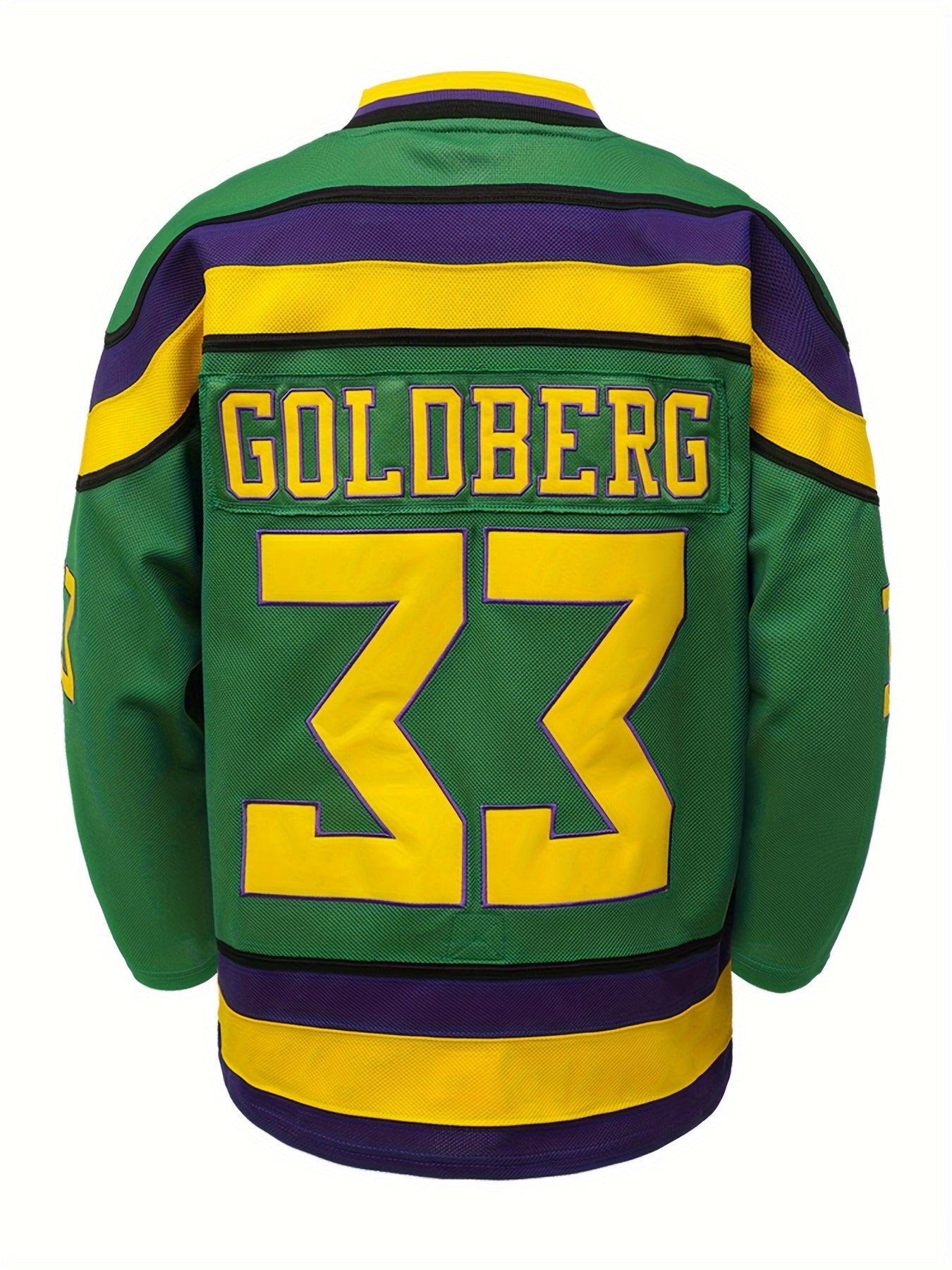 Men's Green Vintage Ice Hockey Jersey Sweatshirt