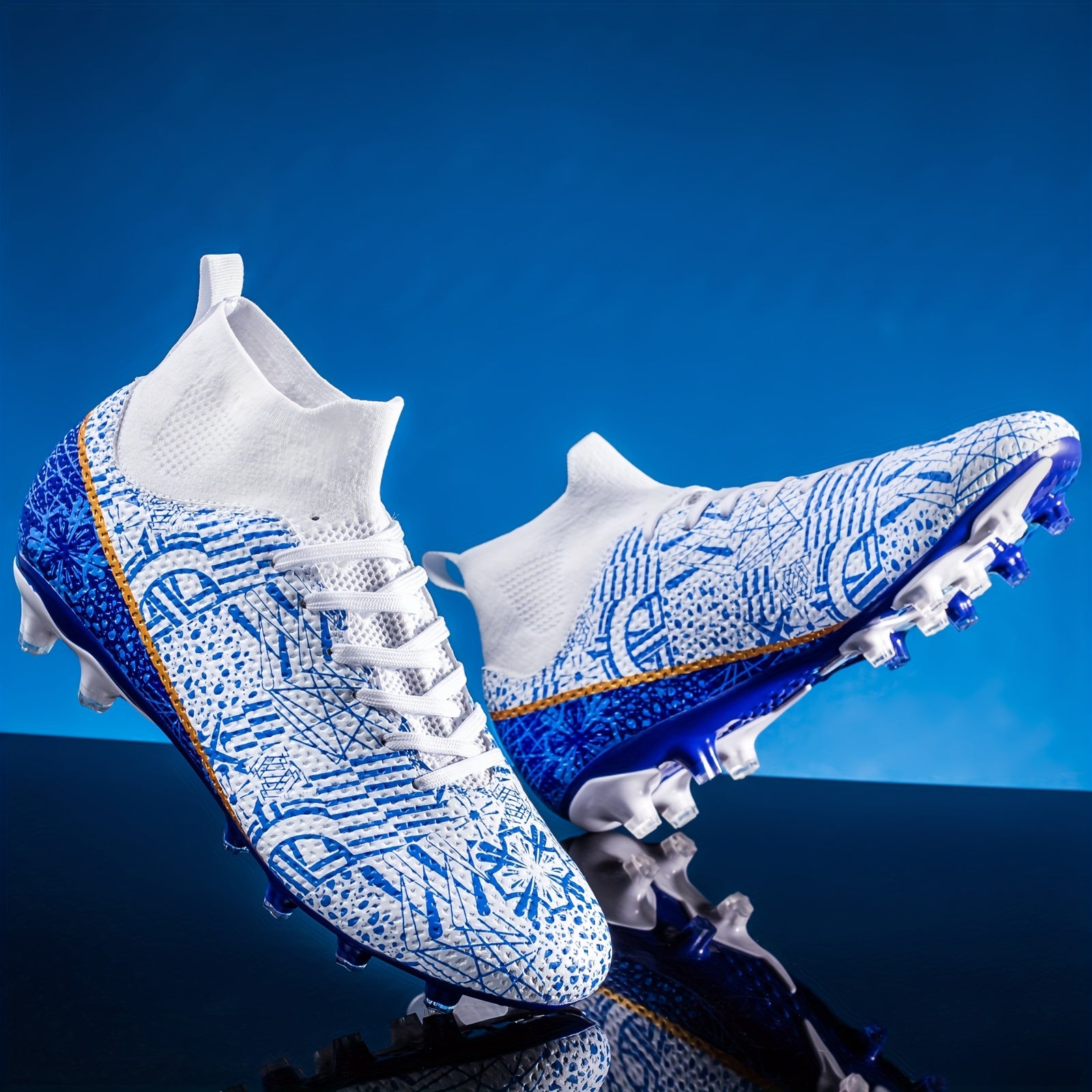 Boy's High Top Non Slip Football Cleat With Spikes