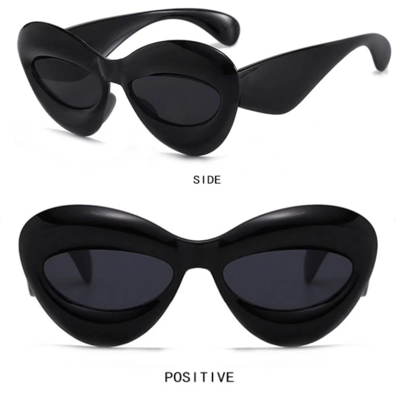 Sexy Thick Frame Cat Eye Candy Punk Sun Glasses UV400