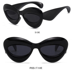 Sexy Thick Frame Cat Eye Candy Punk Sun Glasses UV400