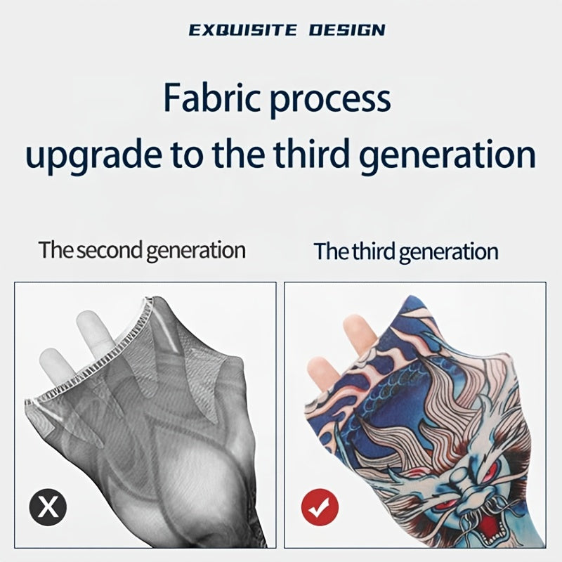 UV Protection Tattoo Arm Sleeves for Men and Women
