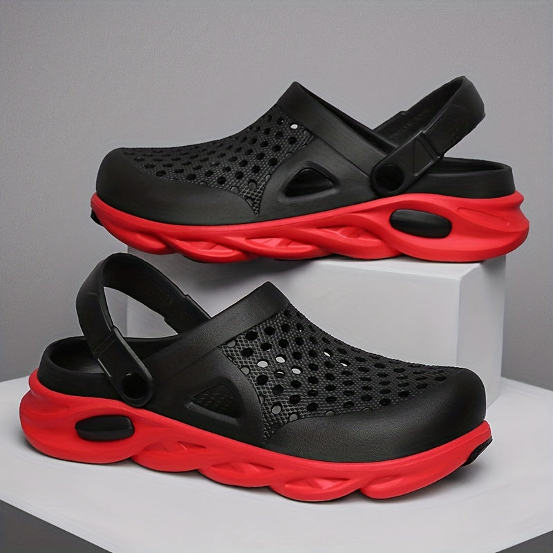 Men's Lightweight Comfy Blade Clogs Hollow Out Non Slip Garden Shoes Summer