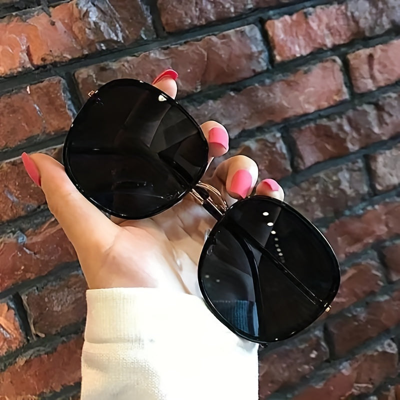 Oversized Cat Eye Sunglasses Casual Oval Frame Glasses UV400