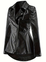 Streetwear Zip Up Lapel Neck Jacket for Fall & Winter