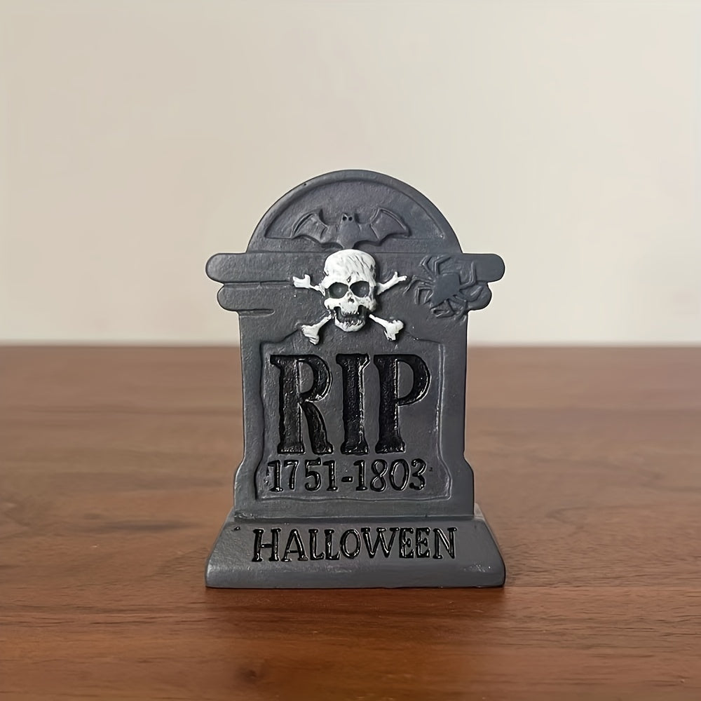 Mini Halloween Resin Tombstone Decoration