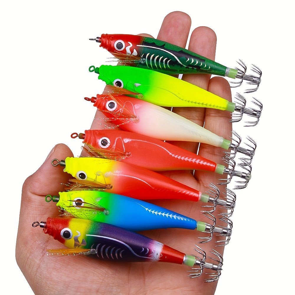 1pc Horizontal Squid Jigs Artificial Squid Hook for Cuttlefish Fishing Tackle