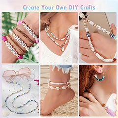 9560pcs Clay Beads Bracelet Making Kit DIY Jewelry Crafts