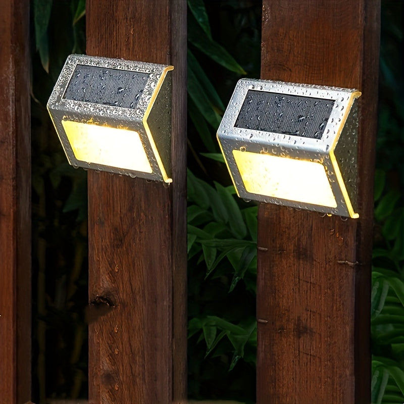 Solar Garden Light Stairs Home Yard Steps Wall Lights Outdoor Waterproof