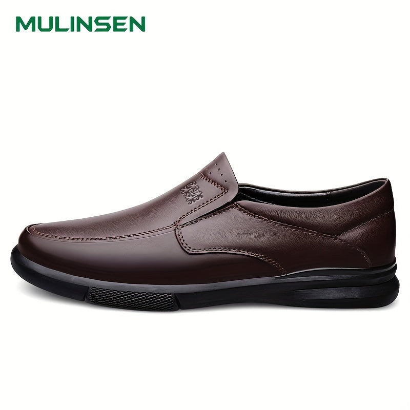 Men's Chinese Characters Embossed Loafer Shoes