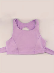 Light Purple Bodycon Tank Top for Yoga Fitness