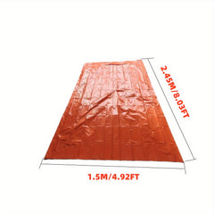 2 Person Emergency Tent Kit w/ Survival Whistle & Blanket