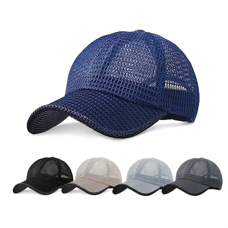 Breathable Mesh Sun Protection Baseball Cap for Outdoor Activities