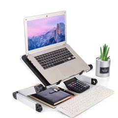 Folding Bookshelf Stand Adjustable Study Table