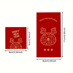 6pcs Cartoon Spring Dragon Year Red Envelope Lucky Money Packet