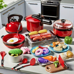 Pretend Play Role Playing Cooking Toys Kitchen Set Boys Girls Educational Game