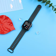 Unisex Light Digital Watch with Adjustable Strap Illuminated Display