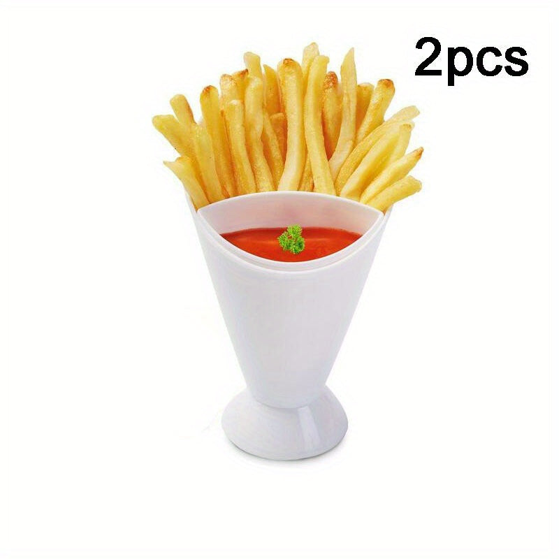 French Fry Chip Dish Dipping Sauce Cup for Chips & Ketchup