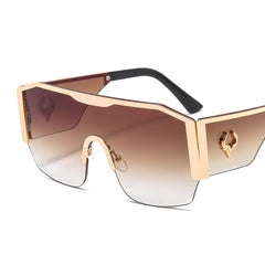 Metal Cattle Totem Pattern Sunglasses UV400 Men's 17916 Cycling Goggles