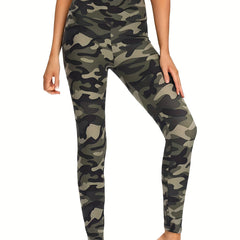 Camouflage Pattern Fitness Leggings High Waist Yoga Pants Women's Activewear