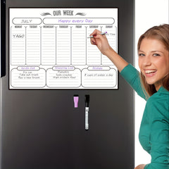 Magnetic Weekly Dry Erase Board Calendar Whiteboard