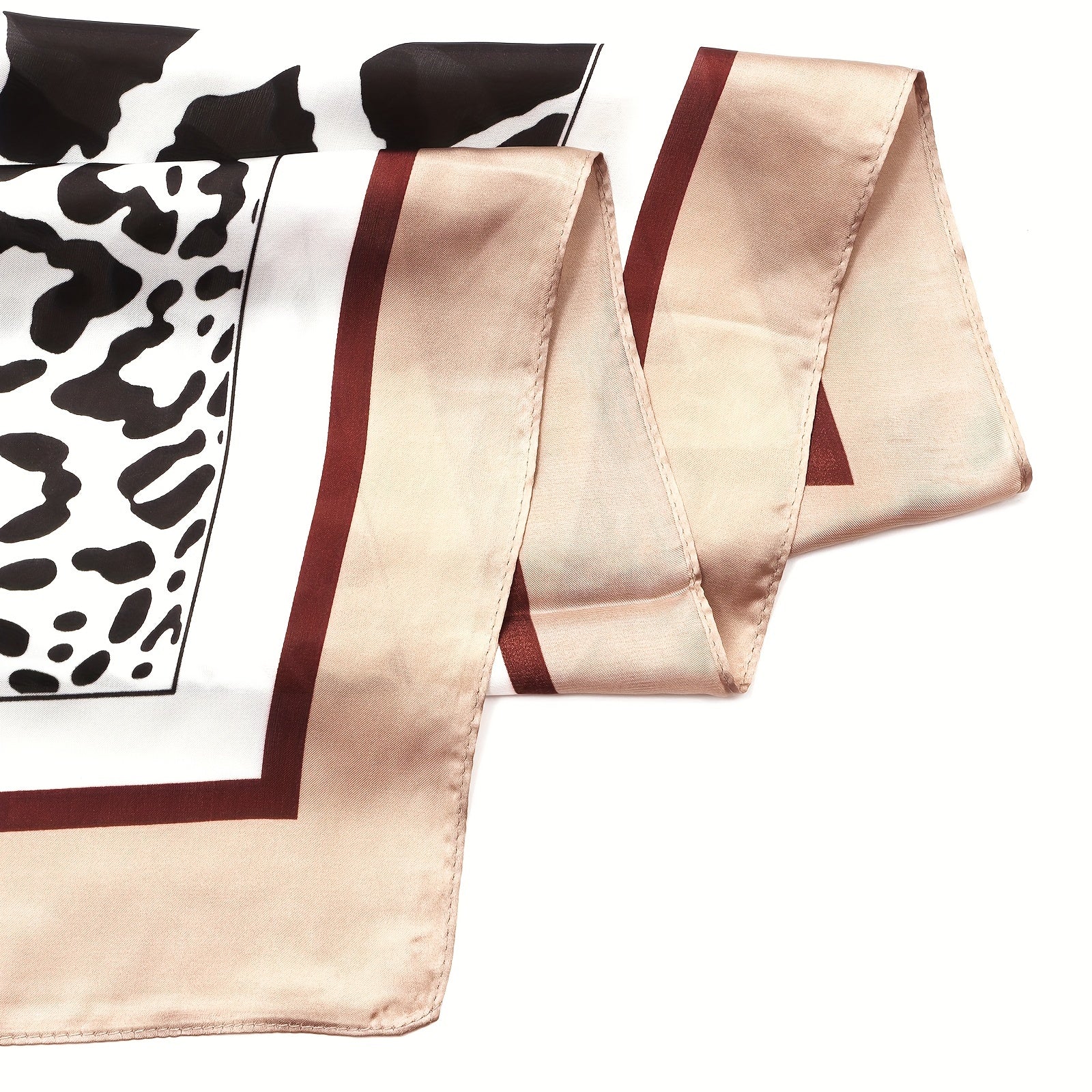 70cm Leopard Print Bandana Silk Square Scarf Neckerchief Head Wrap