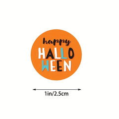 500pcs Halloween Cartoon Stickers Roll Packaging