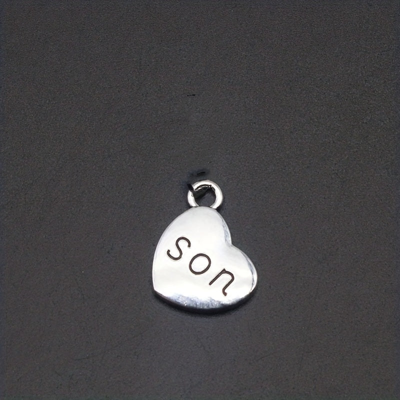 1pc DIY Retro Alloy Jewelry With Letter Pendant For Men