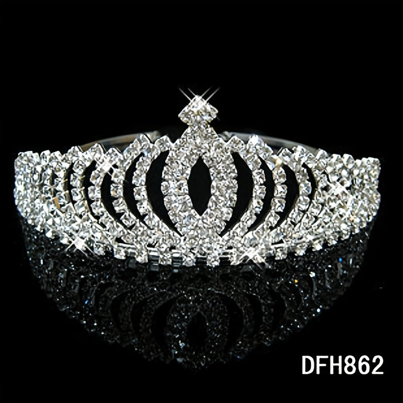 Silver Wedding Baroque Crown Bride Crowns And Tiaras