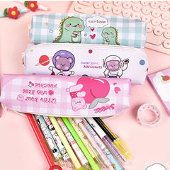 Cartoon Pencil Case Makeup Brush Storage Bag Travel Cosmetic Bag