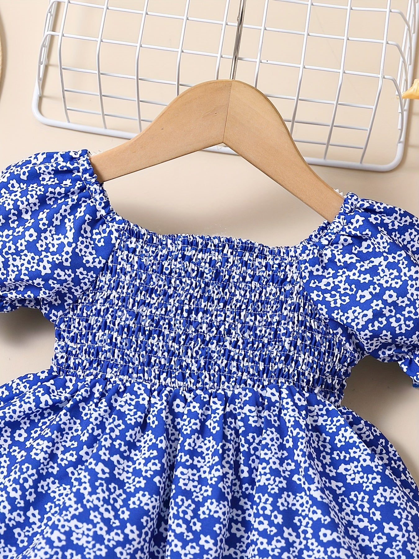Baby Girls Floral Print Dress for Summer Fun