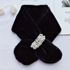 Faux Fur Warm Scarf Plush Winter Scarf Soft Warm Coldproof Windproof