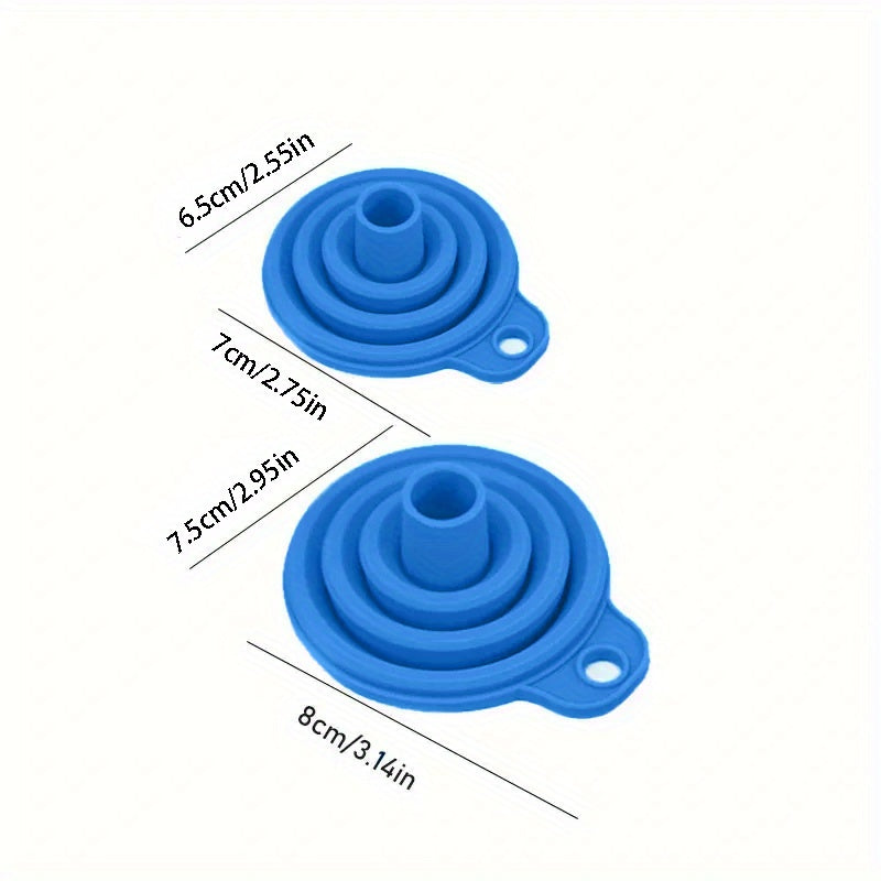 1pc 6pcs Funnel Foldable Kitchen Supplies Honey Funnel Kitchen Utensils