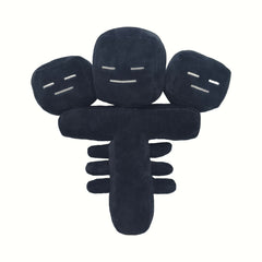 Pixel Style Plush Toy Doll Soft Material Filled, Three Headed Cartoon