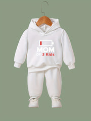 Power Off Signal Print 2pcs Girls Outfits For Sports Spring Fall Outdoor Gift