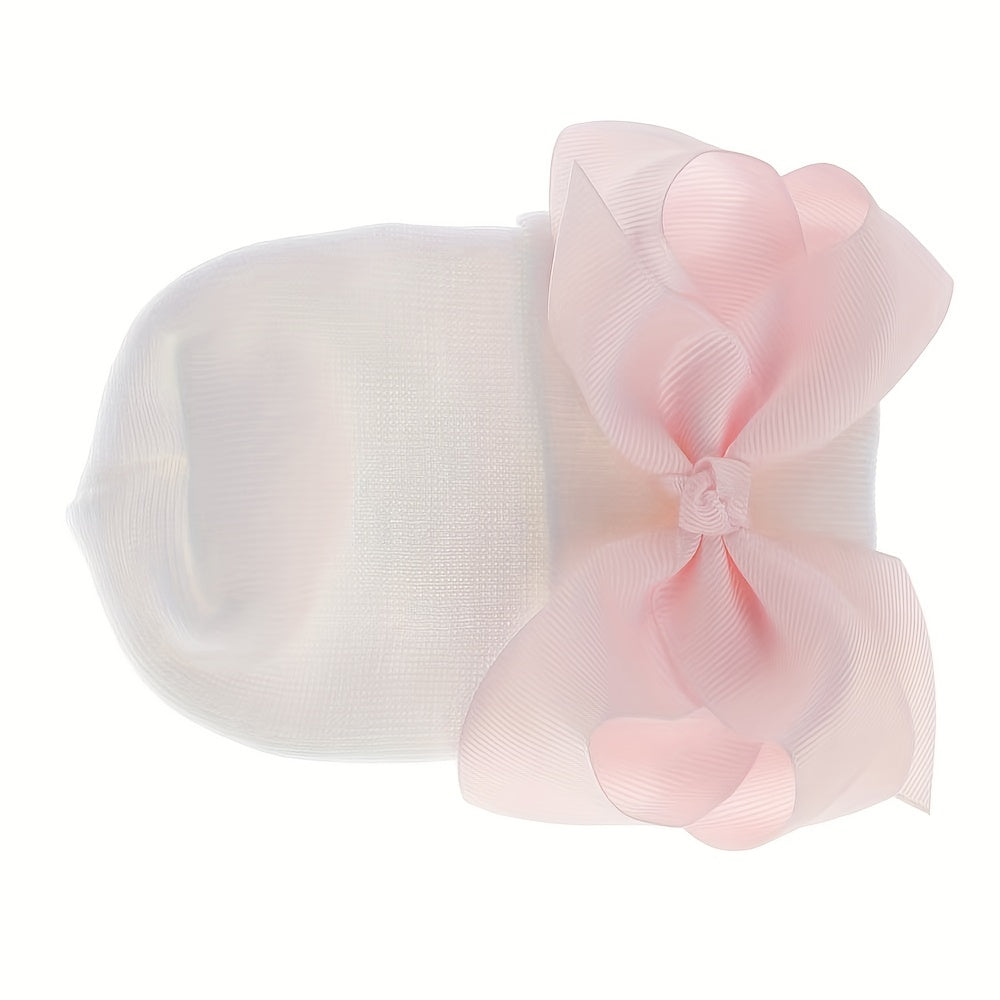 Double Layer Baby Hat With Bow - Men Women