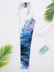 Colorful Print High Waist Yoga Leggings with Butt Lifting Effect