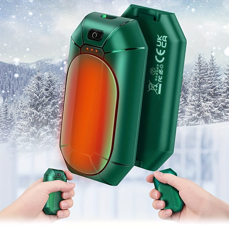 2pcs Rechargeable Hand Warmers USB 3-Level Temperature Adjustment Winter Gift