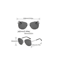Unisex Oval Frame Personality Sunglasses UV Protection Windproof Sunglasses