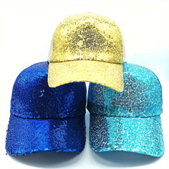 Sequins Baseball Cap - Stylish Unisex Hat