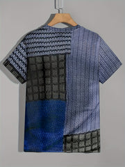 Vintage Style Printed T shirt Men's Casual Street Style Tee Shirt
