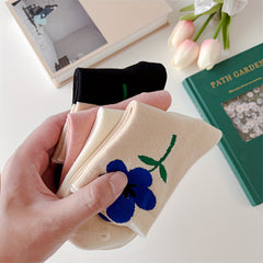 Women's Flowers Pattern Breathable Socks Tulip Candy Socks