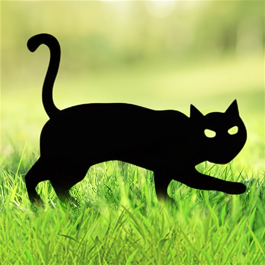 Cat Garden Silhouette Set - Halloween Acrylic Decor