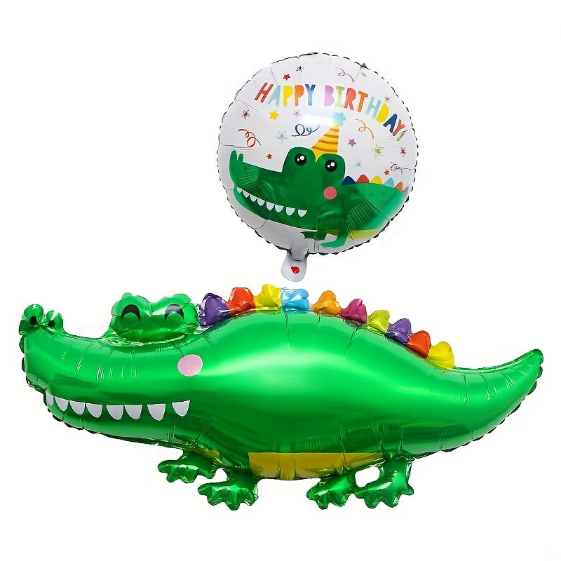 Crocodile Aluminum Foil Balloon for Kids Birthday Party Decoration