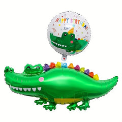Crocodile Aluminum Foil Balloon for Kids Birthday Party Decoration
